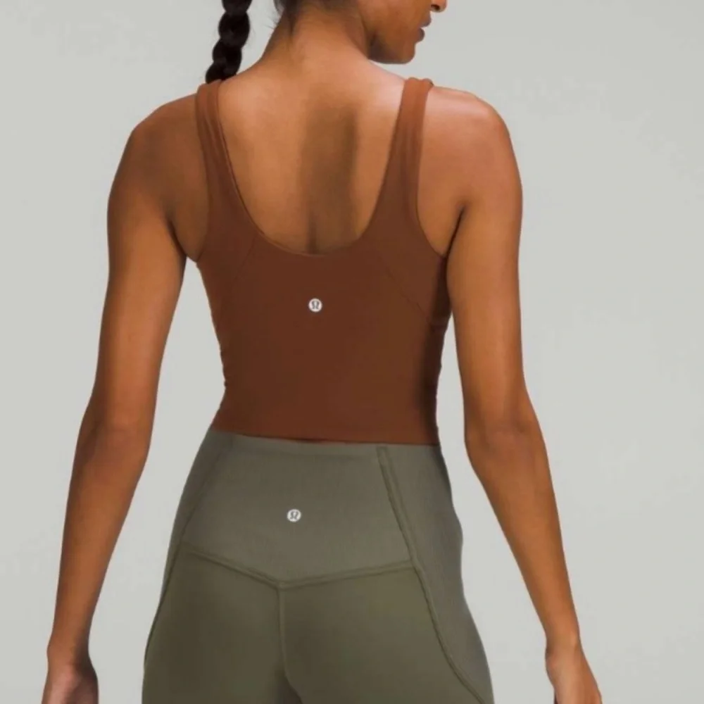 lululemon athletica Brown V‑neck Cropped Tank - Picture 2 of 7